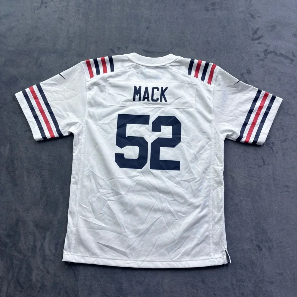 Nike Chicago Bears Khalil Mack 52 NFL Jersey Youth Large White 03/2019 PO#37651